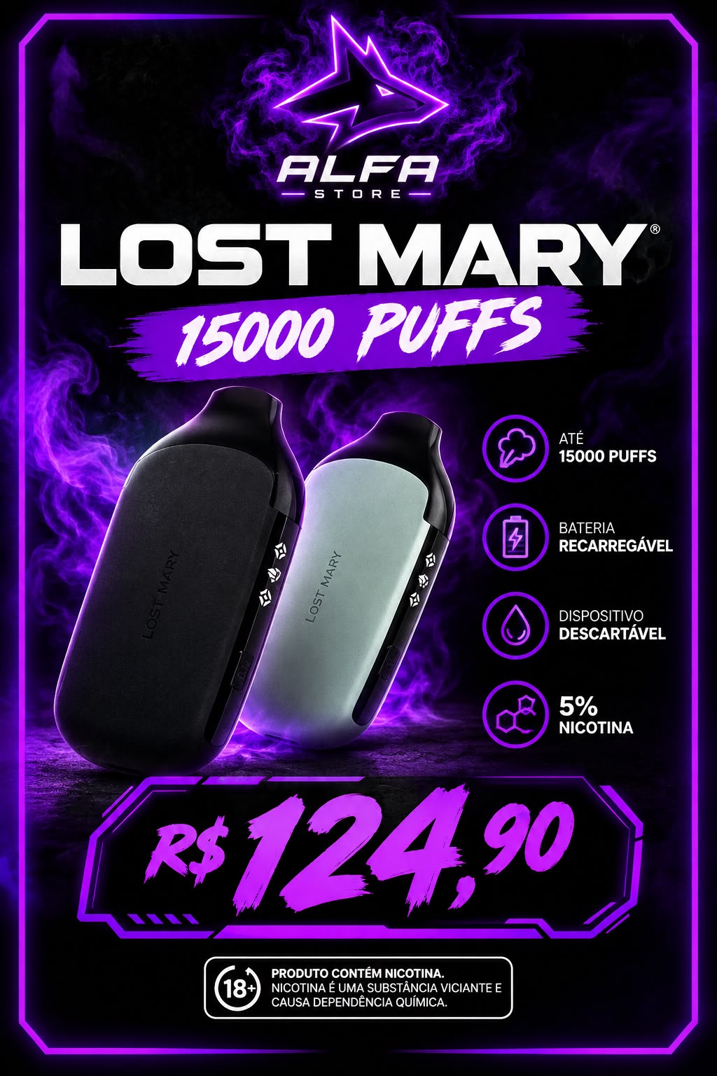 LOST M 15k R$124,90